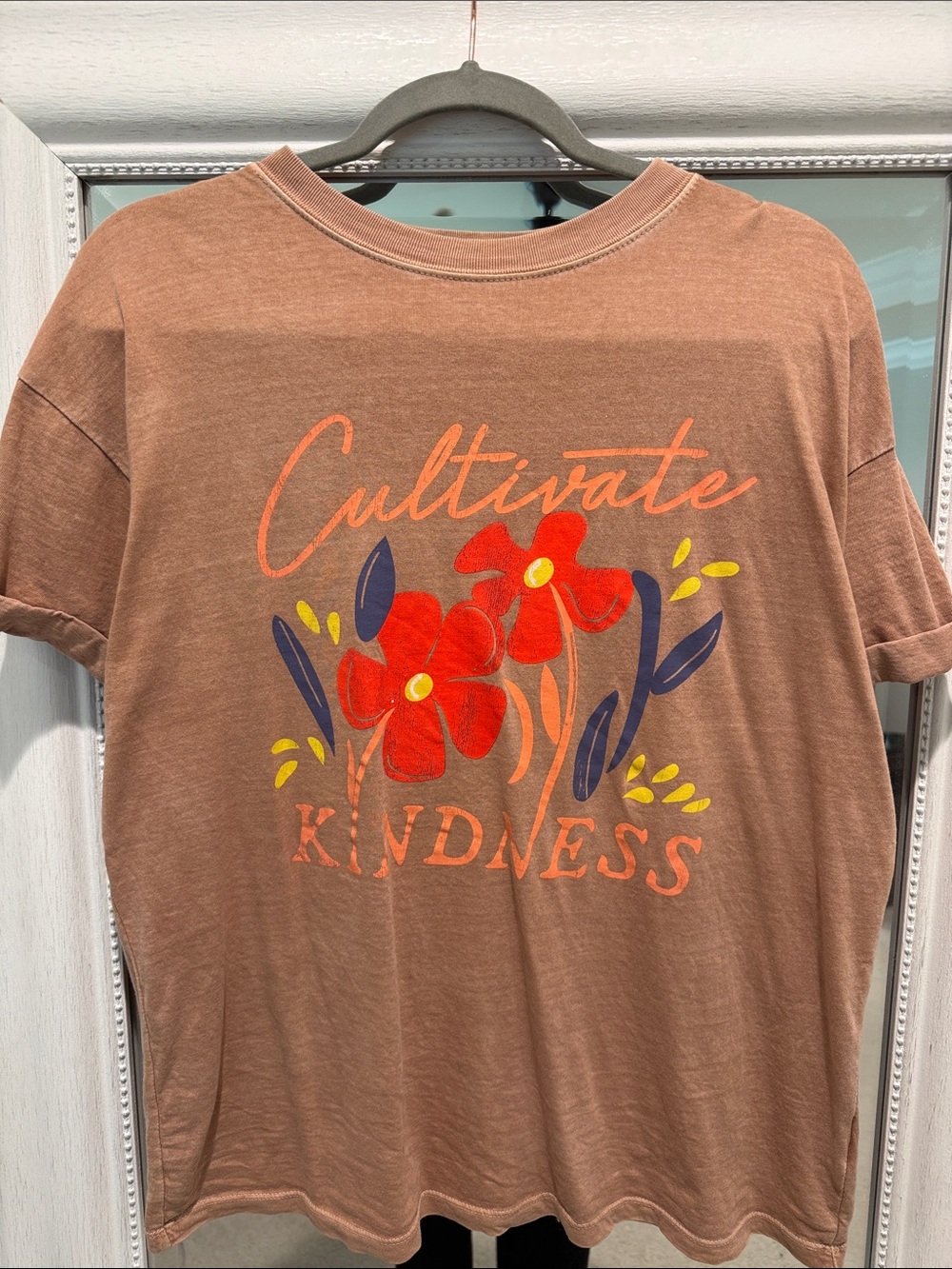 Altar’d State Cultivate Kindness Floral Graphic Tee 100% Cotton